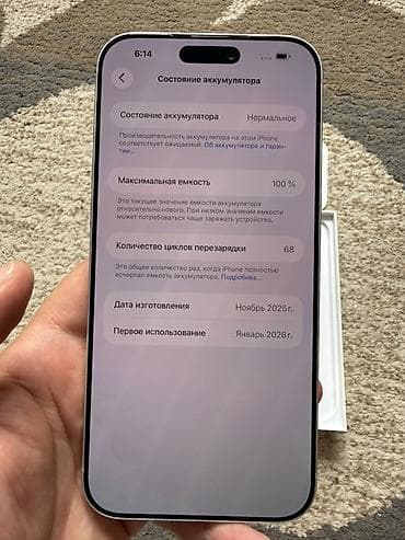 iphone 10 pro max: IPhone 17 Pro Max, Б/у, 512 ГБ, Серебристый, Коробка, 100 % — 9