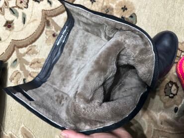 сапоги из натурального меха и кожи: Сапоги, 37, Sasha Fabiani, Б/у, цвет - Черный, Самовывоз — 7