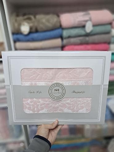 матрас тошок: Набор махровых полотенец Nuriey Home, в составе :Банное и полубанное — 3