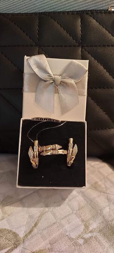 ван клиф серьги: Золотой комплект 585 проба — 2