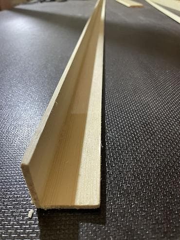 Рейки: Деревянный угловой профиль (Г‑образный/уголок) - Материал: массив — 1