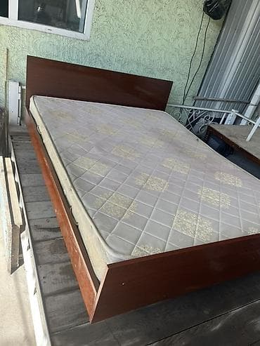 кровать 2х: Двуспальная кровать, С матрасом, длина - 190 см — 1
