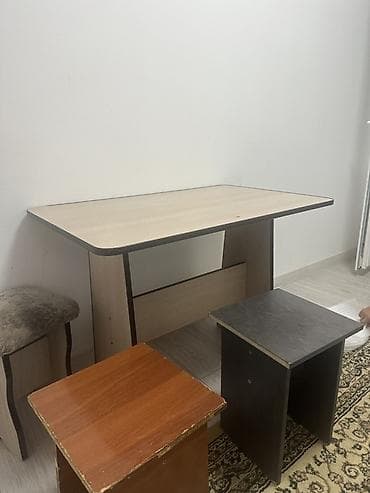 small table: Набор мебели для дома/офиса: 1) Комод-буфет, темный дуб: - Две — 3