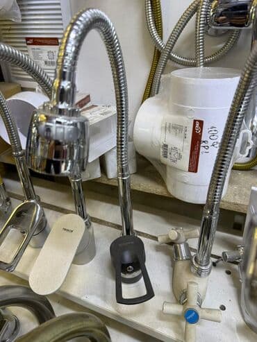 фреза нож: Гибкий кухонный смеситель с поворотным изливом и выдвижной лейкой - — 2