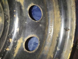 шины и диск: Железные Диски R 15 Honda, Комплект, отверстий - 5, Б/у — 7