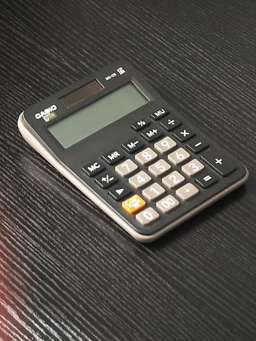 Калькулятор Casio MJ‑12D - 12‑разрядный дисплей с крупными цифрами -