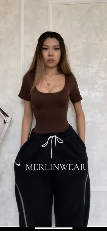 оптом кийимдер: Боди утягивающее женское, цвет шоколадный. - Классический круглый — 1