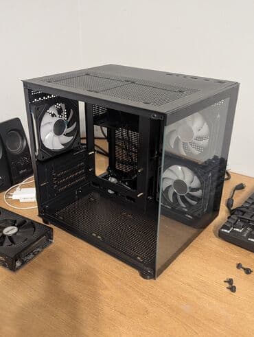 usb type c: Корпус ПК, Новый, Micro-ATX, цвет - Черный — 1