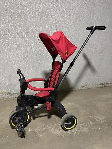 Спорт жана хобби: Детский трехколесный велосипед-коляска Doona Liki Trike (красный) - — 2