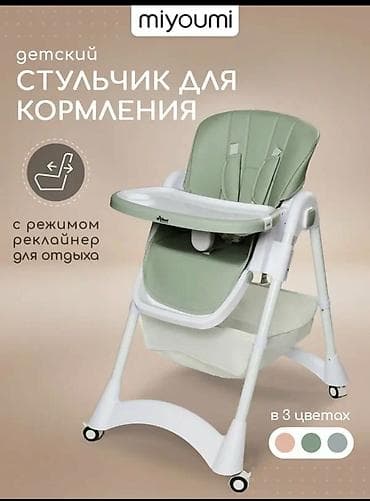 Стульчик для кормления, Б/у, Другой бренд, Трансформер, цвет - Зеленый at lalafo.kg Стульчик для кормления, Б/у, Другой бренд, Трансформер, цвет - Зеленый