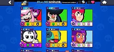топчу тигем: Аккаунт Brawl Stars с редкими скинами и высоким прогрессом. Основное — 5