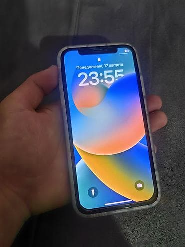 redmi note 4: IPhone X, Б/у, 64 ГБ, Белый, Защитное стекло, Чехол, 100 % — 1