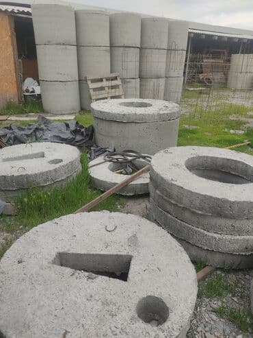 мебель в бишкеке фото цены: Железобетонное (ЖБИ) кольцо для септика Размер: 150 x 100 x 1 см, Платная установка — 3