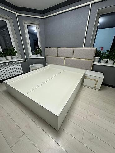 спальные гарнитуры готовые: Спальный гарнитур, Новый, Двуспальная кровать, Шкаф, Трюмо, Другая страна производитель, Бесплатная доставка, цвет - Белый — 4