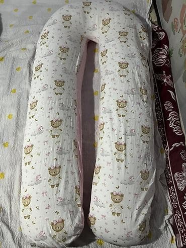 Подушка для беременных Поддерживает спину, живот, бедра и колени at lalafo.kg Подушка для беременных Поддерживает спину, живот, бедра и колени