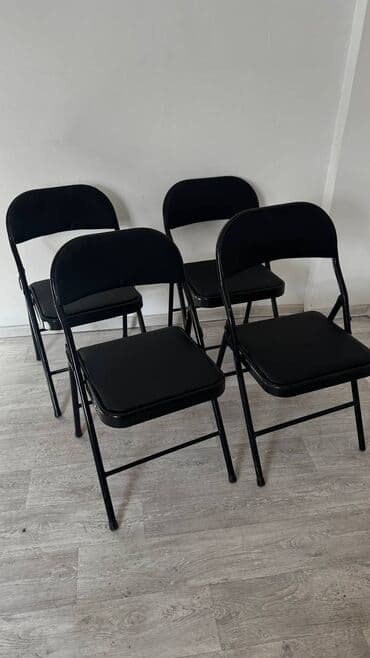 стуля офисные: Кеңсе отургучу, түсү - Кара, Темир — 6