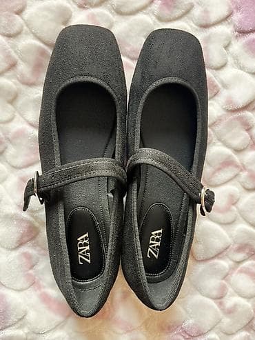 Туфли, 39, 38, Zara, Новый, цвет - Черный, Платная доставка, Самовывоз