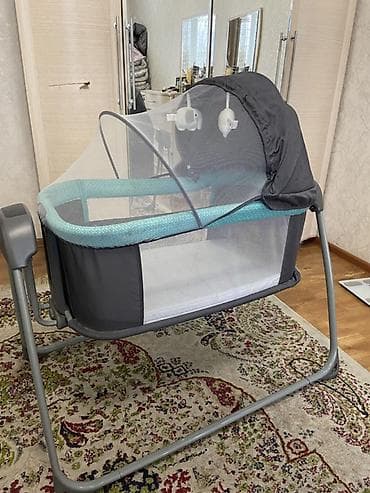 кровать кочалка: Детская колыбель-качалка с электронным укачиванием - Управление: пульт — 1