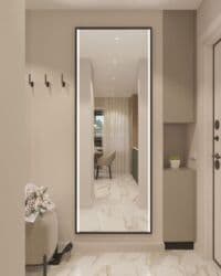 лампа для бликов: Настенное зеркало с задней подсветкой - Большой прямоугольный формат — 3