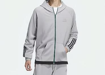 Толстовки: Мужская толстовка, L, Adidas, Новый, цвет - Серый, Платная доставка, Самовывоз — 1