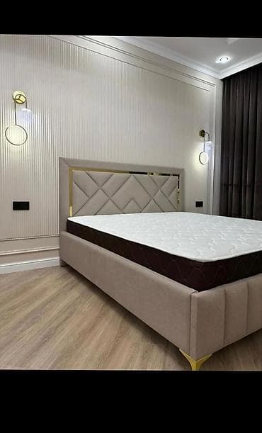 двуспальная кровать цена: Двуспальная кровать, Новый, С матрасом, В рассрочку, длина - 200 см — 1