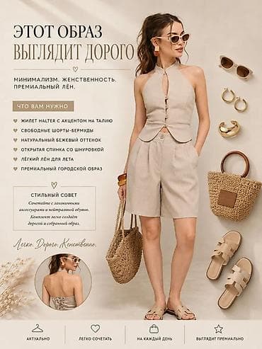 кастом: Комплект: жилет и шорты с корсетной шнуровкой - Дизайн: жилет на — 6