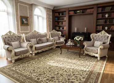 куплю аквариум с рыбками: Комплект мягкой мебели, Б/у, Самовывоз, цвет - Бежевый — 1