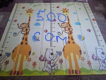 жирафа: Двусторонний детский игровой коврик. Особенности: - Материал: мягкий — 1