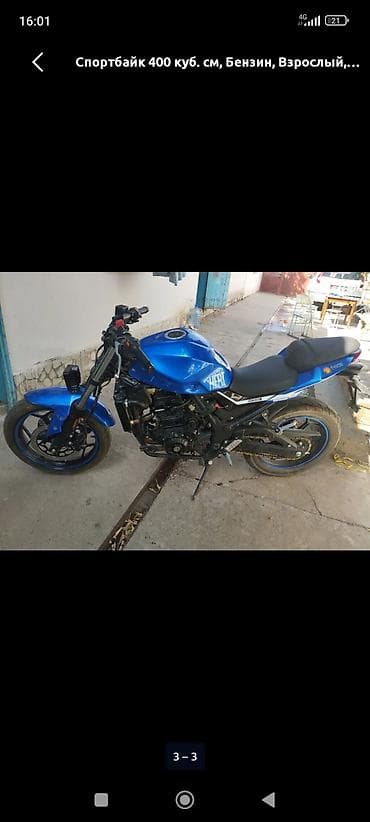 Спортбайк Kawasaki, 400 куб. см, Бензин, Новый at lalafo.kg Спортбайк Kawasaki, 400 куб. см, Бензин, Новый