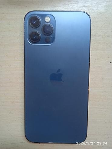 gta v: IPhone 12 Pro, Б/у, 128 ГБ, Pacific Blue, Защитное стекло, 76 % — 1