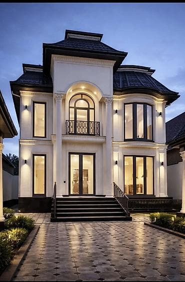 арка дома: Просторный двухэтажный дом в классическом стиле с эффектной — 4