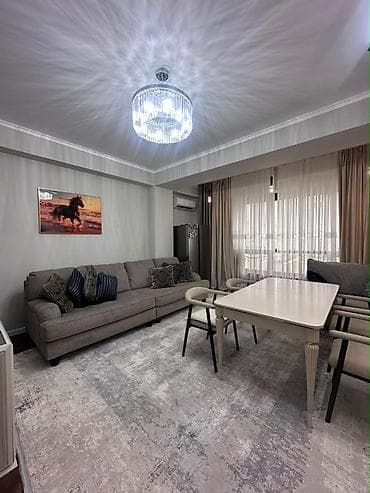 osh flat: 2 комнаты, 65 м², Ала-Арча ТРЦ Элитка, 7 этаж, Дизайнерский ремонт — 7