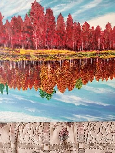 картины современных художников: Авторские картины маслом — пейзажи - Сюжеты: горное озеро с — 8