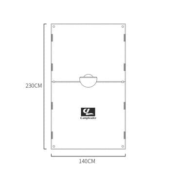 пончо: Размер 230×140cm Плащ палатка Пончо из прочной палаточной ткани — 7