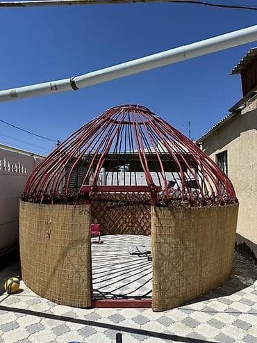 Боз үйлөр сатылат, Каркасы Жыгач, 60 баш, Диаметри: 4.5 метр