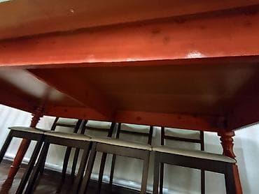 национальный столик: Стол для зала, Б/у, Не раскладной, Прямоугольный — 4