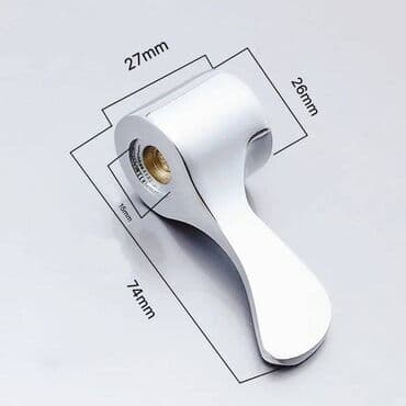 швабра для окна: Кран хромированный и сменная, эргономичная ручка смесителя — 3