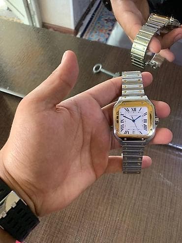 золото срочно: Классические часы часы, Cartier, Швейцария, Водонепроницаемые, Мужские, Б/у — 3