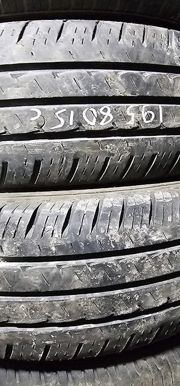 корейские летние шины: Шины 195 / 80 / R 15, Лето, Б/у, Пара, Легкий коммерческий транспорт (C/LT), Корея, Hankook — 1