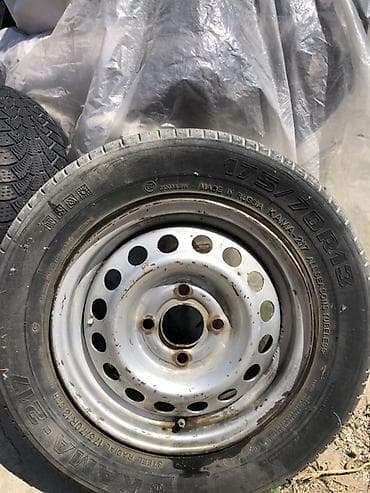 Транспорт: Стальные штампованные диски R14 с шинами 185/65 R14 Комплект колес на — 7