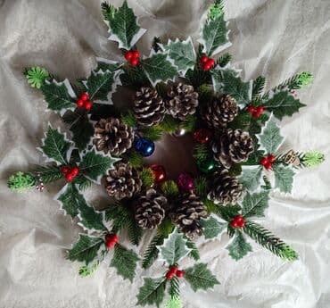 подарок девушке на новый год бишкек: Новогодние декоративные композиции ручной работы из природных — 2