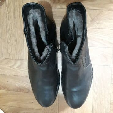 купить зимнюю мужскую обувь в бишкеке: Новые зимние, мужские сапожки. Натуральная кожа и мех. Размер 41 — 4