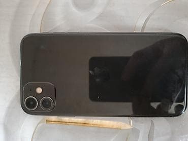 IPhone 11, Б/у, 128 ГБ, Черный, Чехол, Зарядное устройство, 87 %