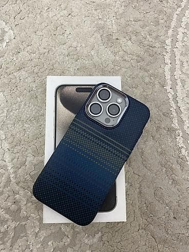 nokia e50: IPhone 15 Pro, Б/у, 128 ГБ, Natural Titanium, Защитное стекло, Коробка, Чехол, 86 % — 8