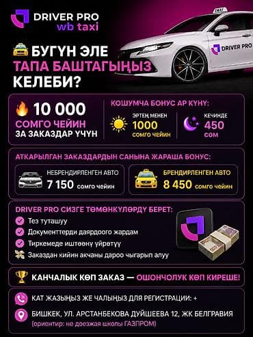 парковый: Требуется Водитель такси - С личным транспортом, 3-5 лет опыта, Премии — 1