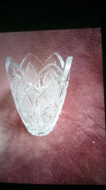 flower vase: Хрустальная ваза - Материал: прозрачный хрусталь с глубоким гранёным — 1