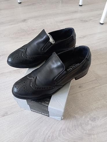 туфли мэри джейн: Мужские туфли, 38, Б/у, цвет - Черный — 1