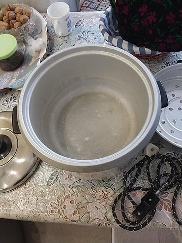 Электрогрили: НОВАЯ электрическая рисоварка AICE в светлом корпусе с цветочным — 4