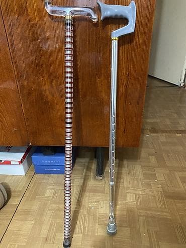 Инвалидные коляски: Трости для ходьбы — 2 шт. - Модель 1: классическая прямая трость с — 1