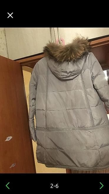 дорогие пуховики: Пуховик, По колено, С мехом, M, L, XL — 2